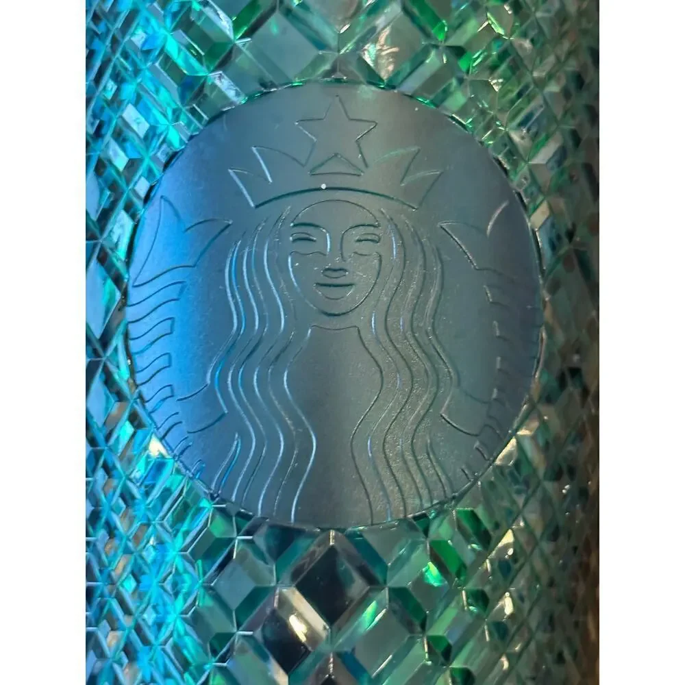 STARBUCKS 2021 Holiday Emerald Green Jeweled 24 oz Tumbler